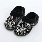 Deadwood Mushroom Forest Print Fleece-Lined Clogs