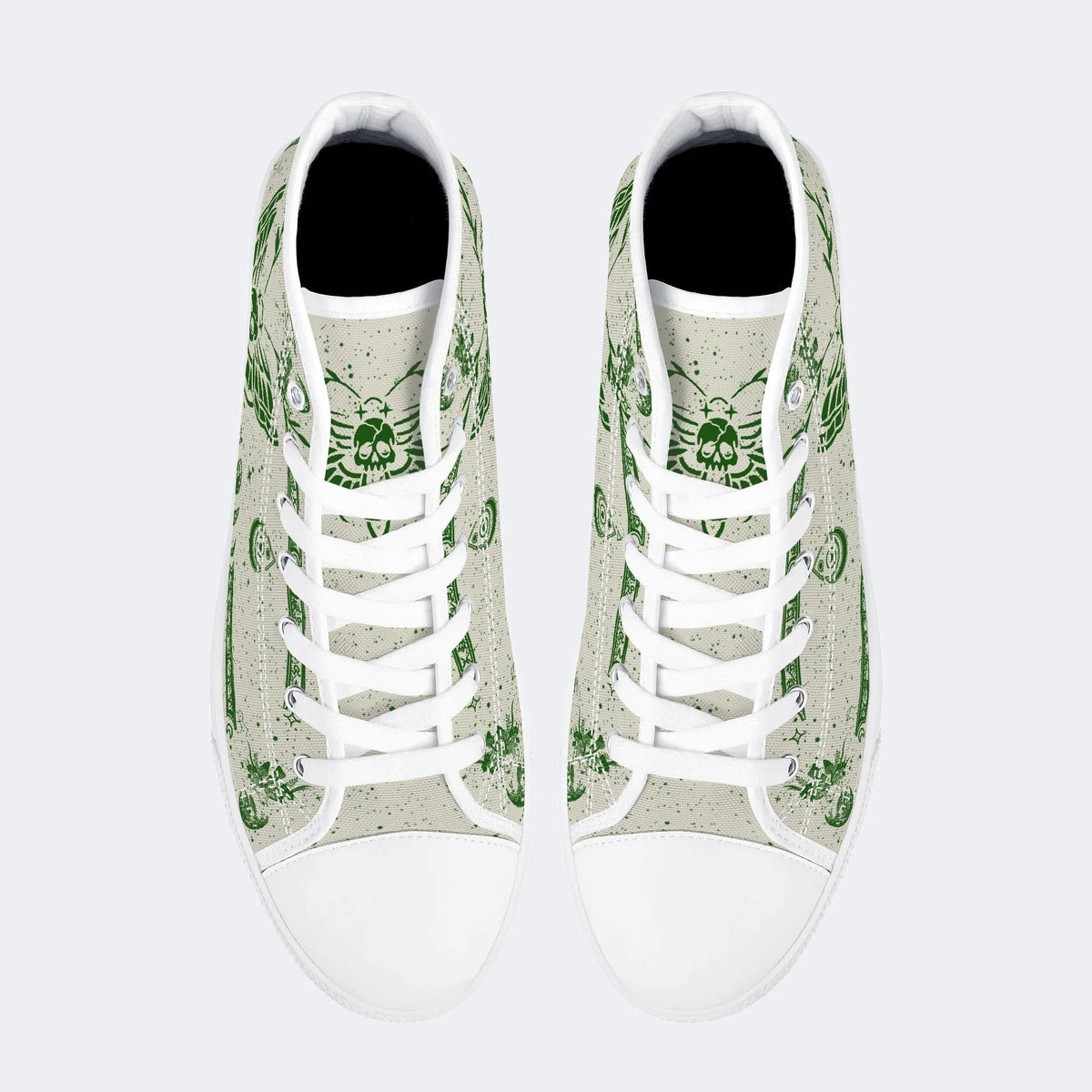 Classic Death Moth Vintage Print - High Top Canvas