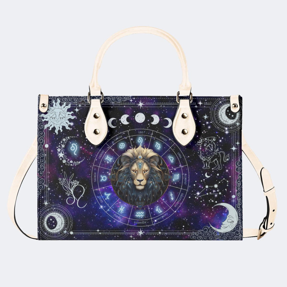 Leo Starry Sky - Leather Handbag