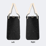 Starry Night Mushroom Moth Print - Leather Handbag