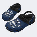 Quint's Shark Fishing Jaws Print - Fur Lined Slippers/Sandals