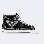 Classic Death Moth Vintage Print - High Top Canvas