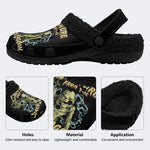 Creature From The Black Lagoon Print - Fur Lined Slippers/Sandals
