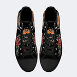 Unisex Death Moth Vintage Print - High Top Canvas