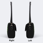 Shamrock Print - Leather Satchel Bag