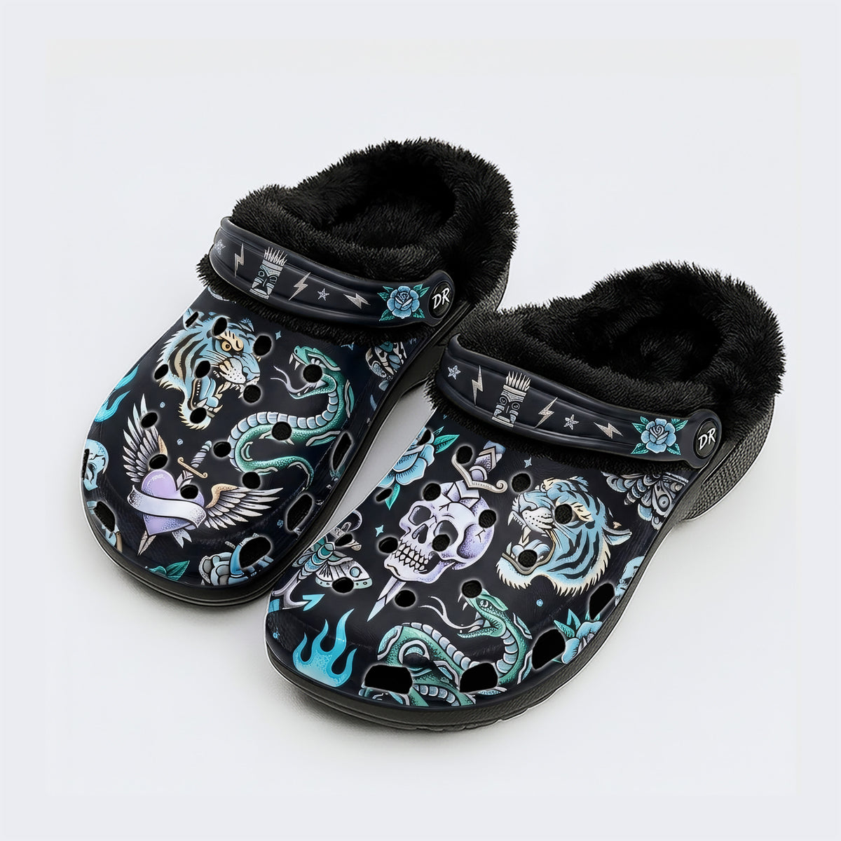 Old School Tattoos Art Print Clogs