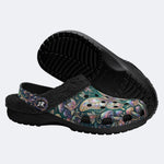 Colorful Butterfly Print Clogs