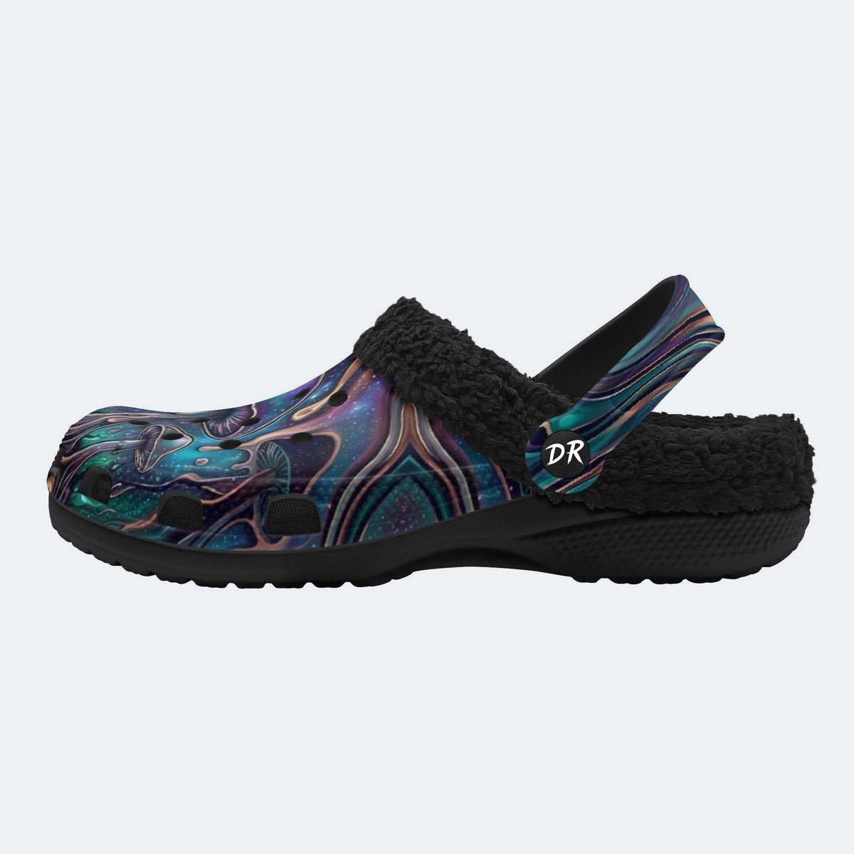 Mushroom Ink Forest Print Clogs