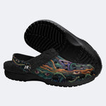 Psychedelic Mushroom Forest Print Clogs