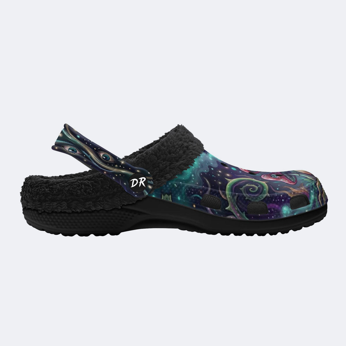 Psychedelic Mushroom Forest Print Clogs