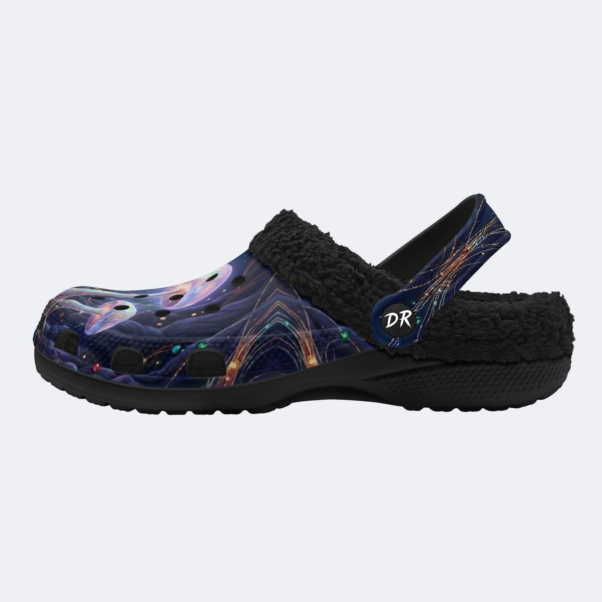 Bioluminescent Mushroom in the Cave Print Clogs