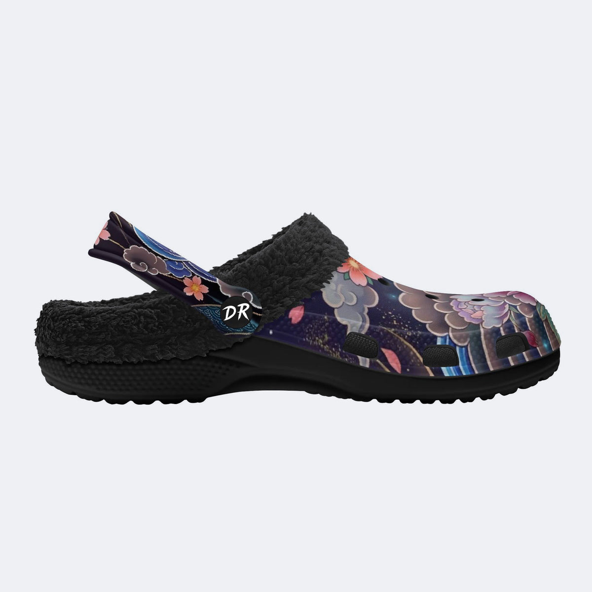 Irezumi Peonies and Cranes Print Clogs