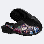 Irezumi Peonies and Cranes Print Clogs