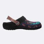 Cherry Blossom Moth Print Clogs