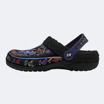 Vintage Moth Rose Print Clogs