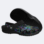 Psychedelic dragonfly Print Clogs