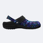 Dreamlike dragonfly Print Fleece-Lined Clogs