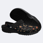 Celestial Floral Print Clogs