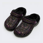 Celestial Floral Butterfly Print Clogs