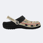 Ornate Floral Heart Print Clogs