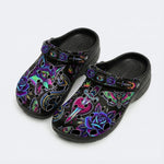 Traditional Totem Print Clogs