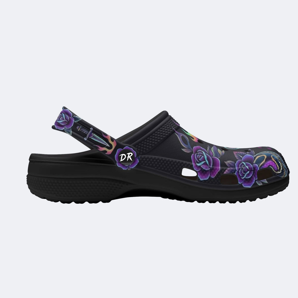 Traditional Totem Print Clogs