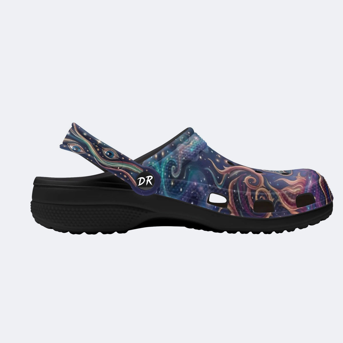 Psychedelic Forest Mushroom Print Clogs