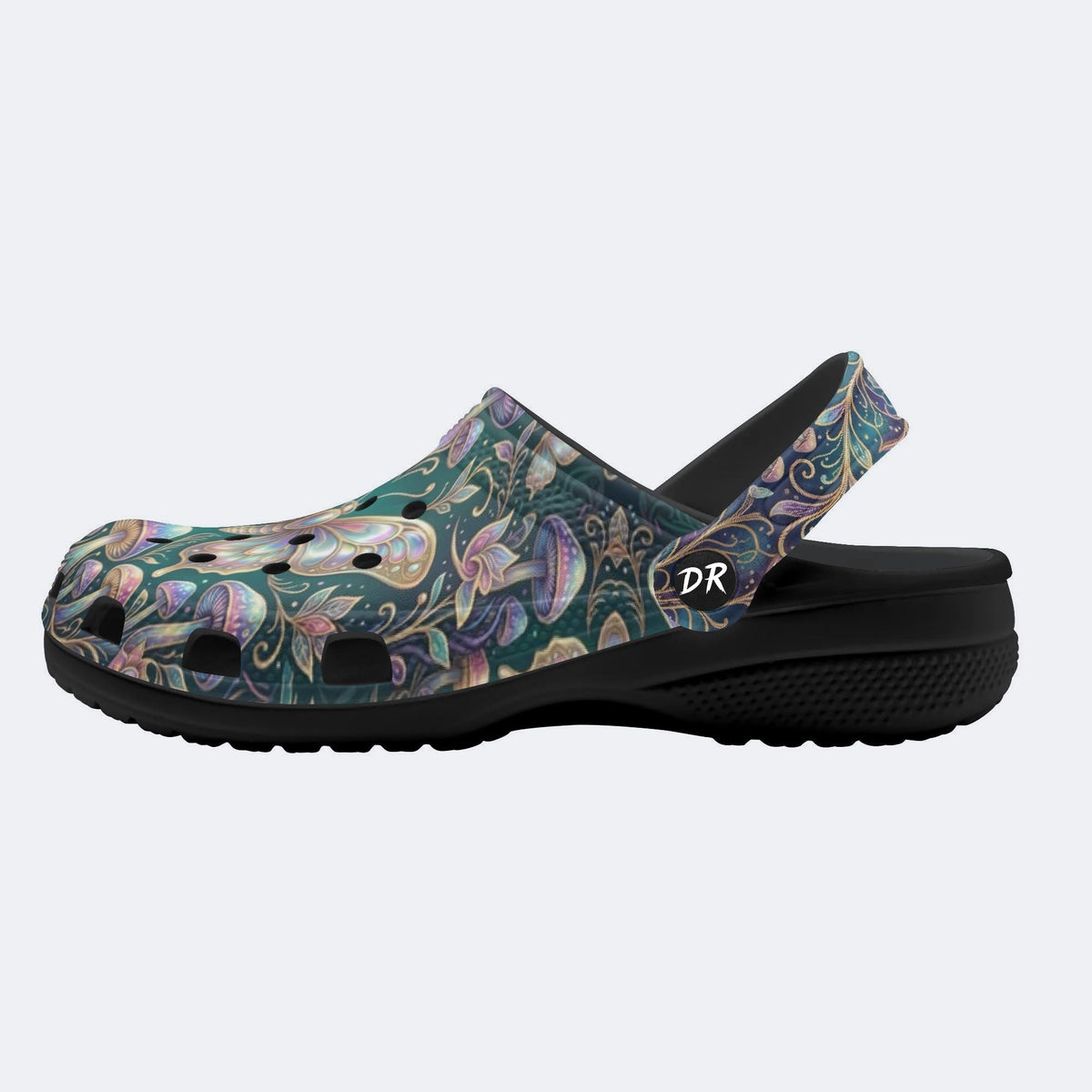 Colorful Butterfly Print Clogs