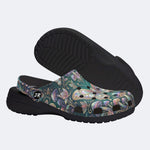 Colorful Butterfly Print Clogs