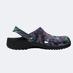 Mushroom Ink Forest Print Clogs