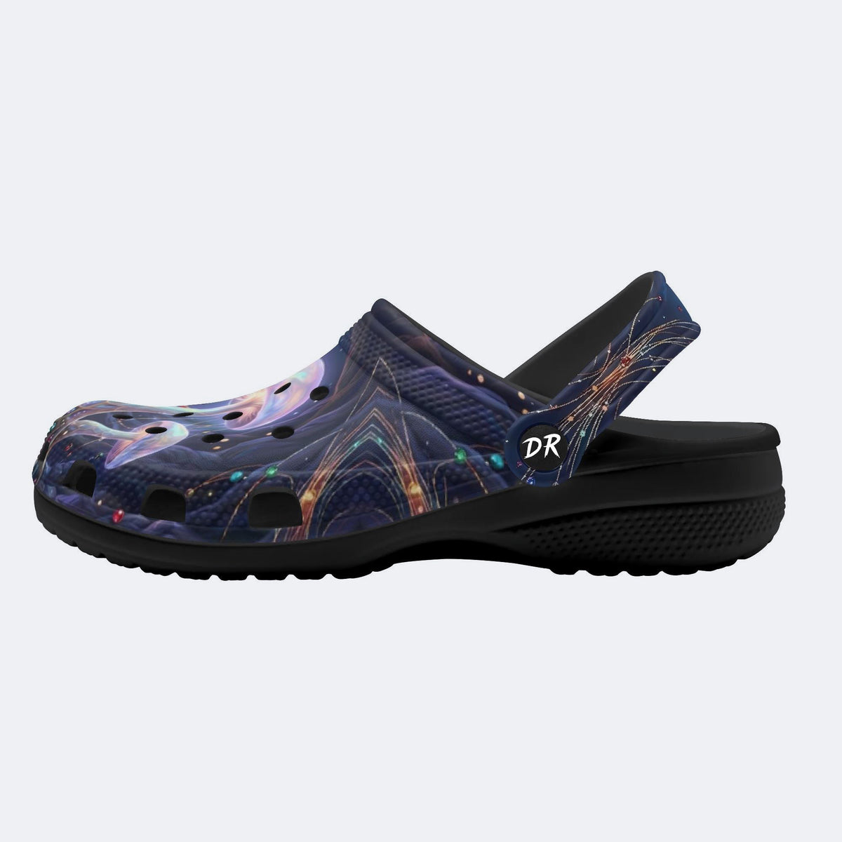 Bioluminescent Mushroom in the Cave Print Clogs