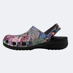 Irezumi Peonies and Cranes Print Clogs