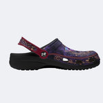 Abyssal Forest Moth Print Clogs