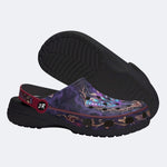 Abyssal Forest Moth Print Clogs