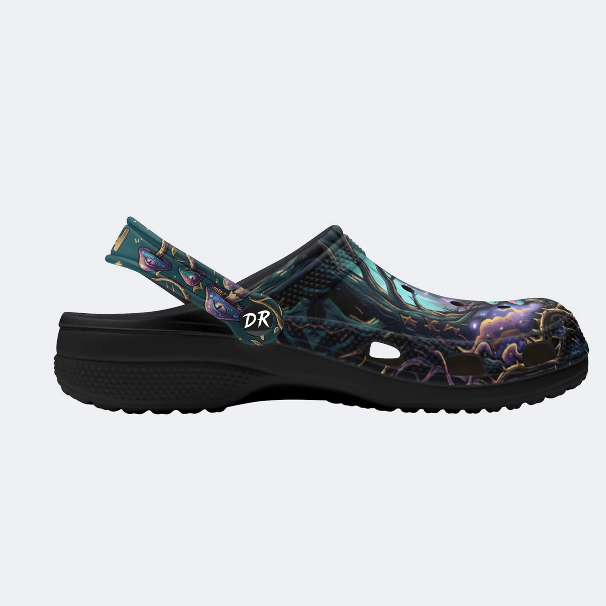 Mystic Mushroom Forest Print Clogs