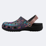 Cherry Blossom Moth Print Clogs