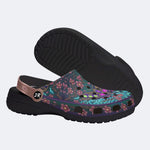 Cherry Blossom Moth Print Clogs