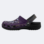 Mystic Aurora Moth Print Clogs