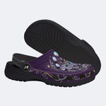 Mystic Aurora Moth Print Clogs