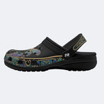 Vintage Dragonfly Print Clogs