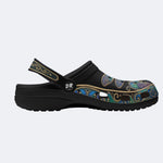 Vintage Dragonfly Print Clogs