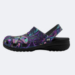 Psychedelic Dragonfly Print Clogs
