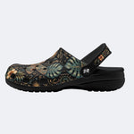 Tropical Dragonfly Flora Print Clogs