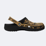 Ornate Tropical Cat Print Clogs
