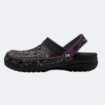 Celestial Floral Butterfly Print Clogs