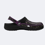 Celestial Floral Butterfly Print Clogs