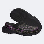 Celestial Floral Butterfly Print Clogs