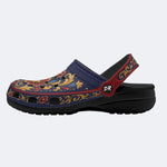 Baroque Floral Print Clogs