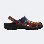 Baroque Floral Print Clogs