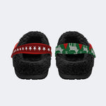 Christmas Horror Ghostface Print - Fur Lined Slippers/Sandals